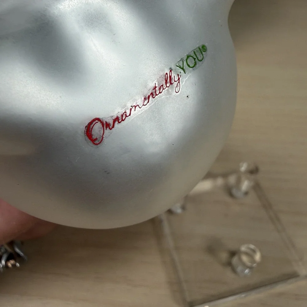 Ornamentally You Cheerful Holiday Snowman Chef Glass Christmas Ornament